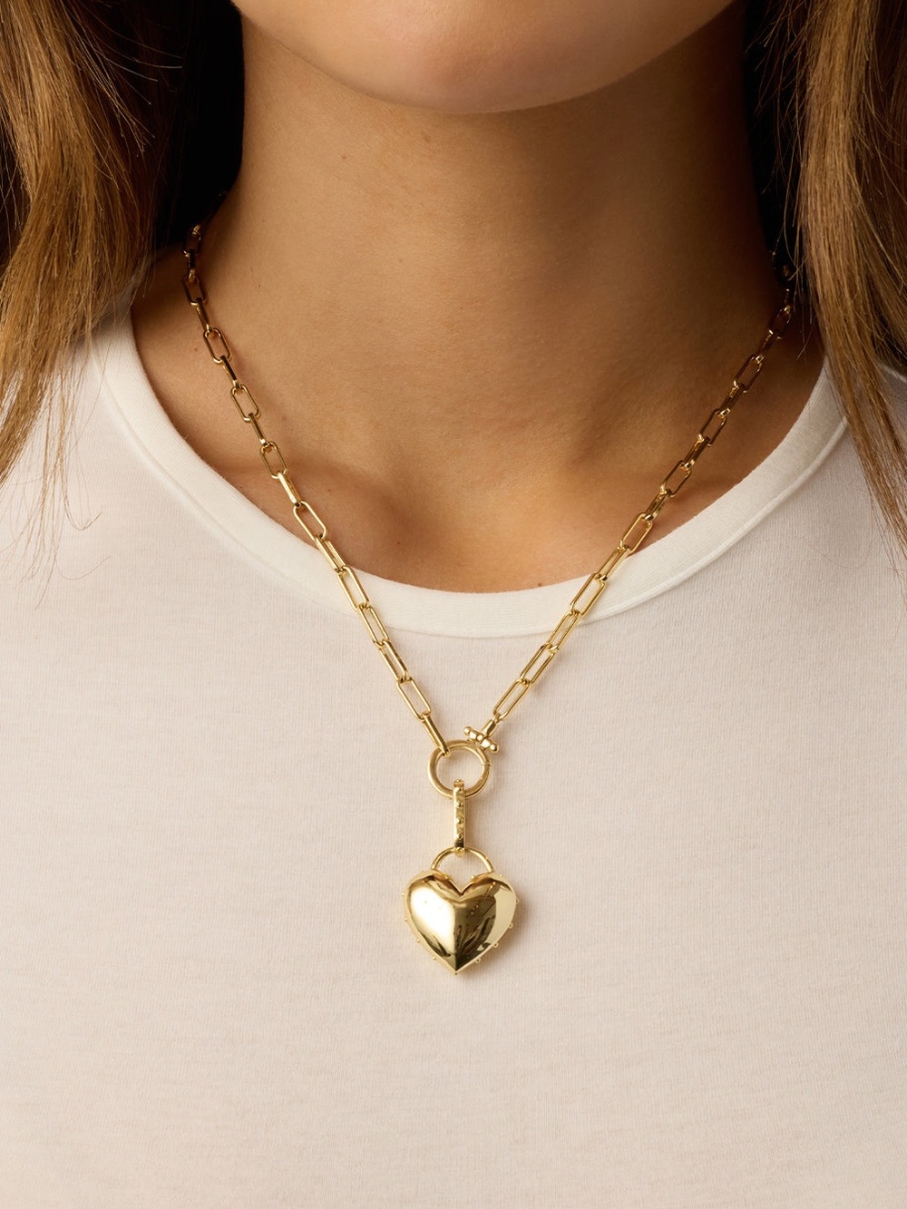 Gorjana Gold Heart Locket Necklace - Women's Jewelry